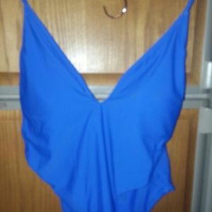 Zecara smoldering navy one piece swim suit